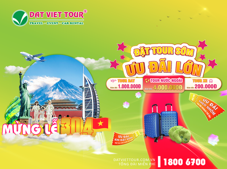 Tour nước ngoài 30/4