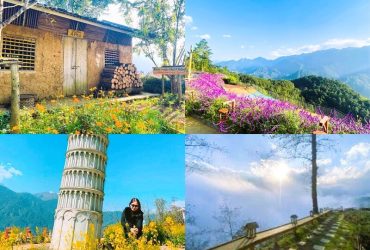 Khung cảnh khu du lịch Pơ Mu SaPa
