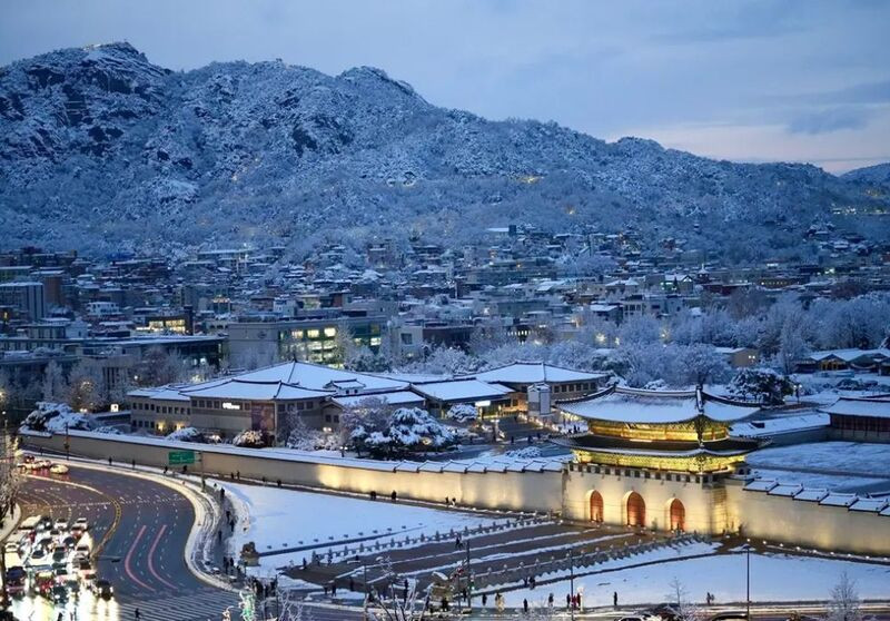 Hàn Quốc mùa đông phủ đầy tuyết trắng Hàn Quốc mùa đông phủ đầy tuyết trắng