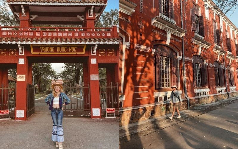 Quốc Học Huế nổi bật bởi kiến trúc cổ kính cùng sắc đỏ rực rỡ Quốc Học Huế nổi bật bởi kiến trúc cổ kính cùng sắc đỏ rực rỡ