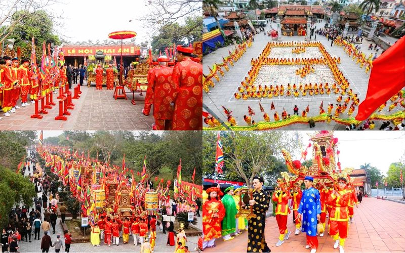 Hòa mình vào dòng người đi lễ hội đền Trần Hòa mình vào dòng người đi lễ hội đền Trần