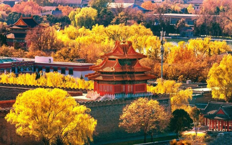 Sắc thu Trung Quốc đẹp như một bức tranh thiên nhiên